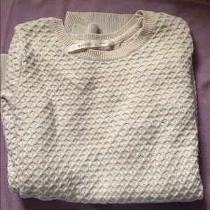 Athleta Cream Knit Sweater
